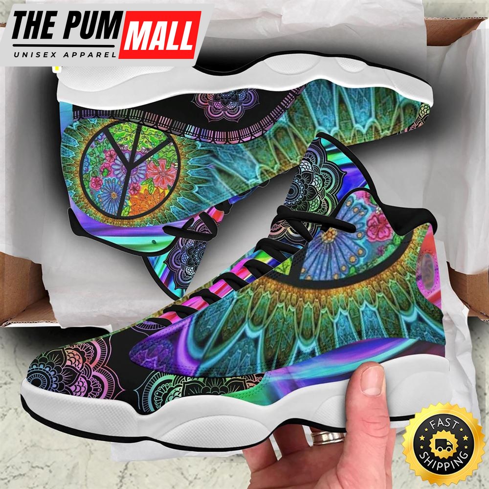 Flower Mandala Hippie Air Jd 13 Sneakersflower Mandala Shoesmandala