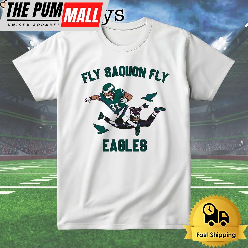 Fly Saquon Fly Eagles Football Player T Shirt