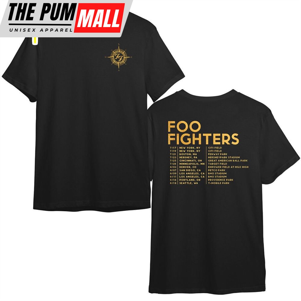 Foo Fighters 2024 Us Everything Or Nothing At All Tour T-Shirt