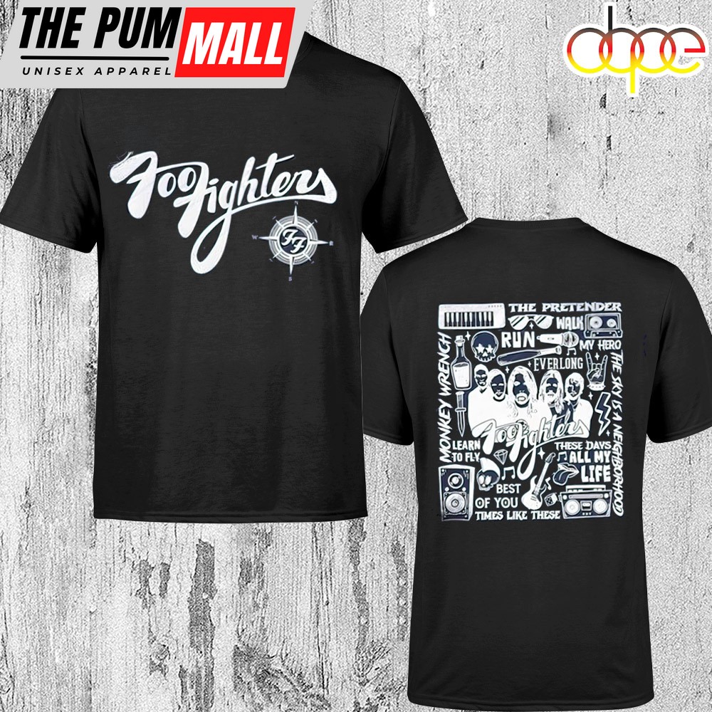 Foo Fighters 2025 Tour Everything Or Nothing At Unisex T-Shirt