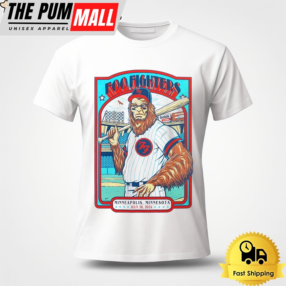 Foo Fighters Live At Target Field Minneapolis MN On July 28 2024 Unisex T-Shirt