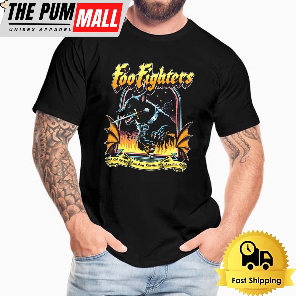 Foo Fighters Merch Poster For London UK Night Two Concert Unisex T-Shirt