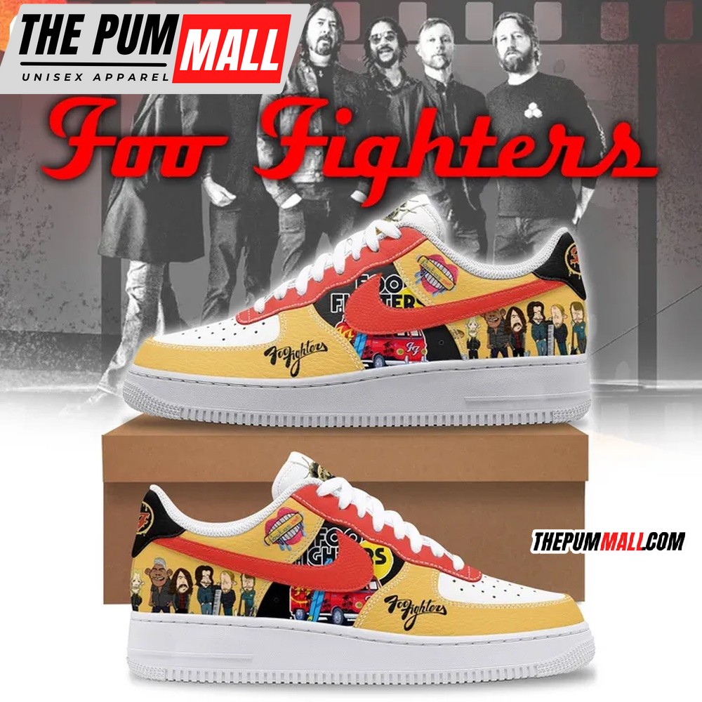 Foo Fighters Music Air Force 1 Shoes Sneaker