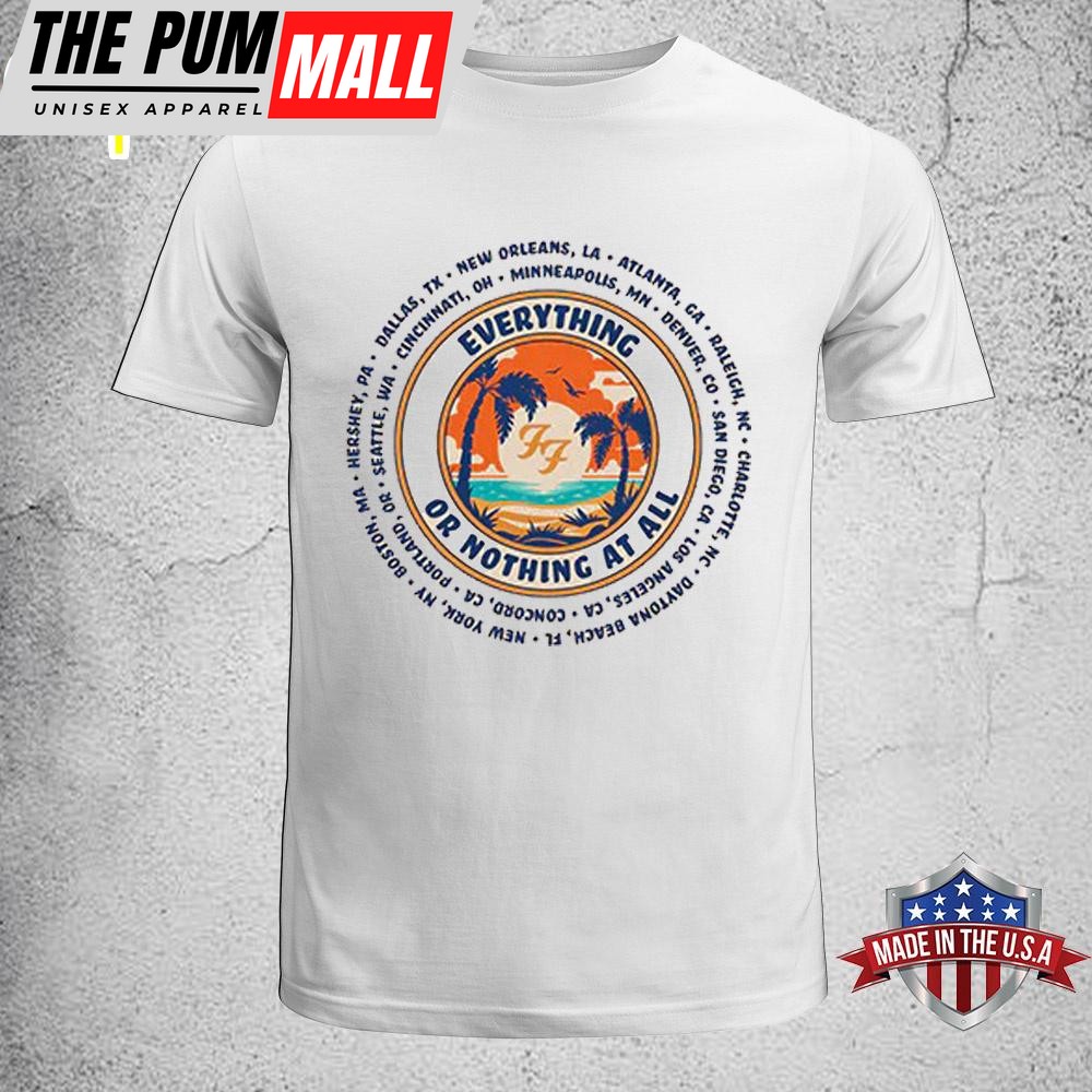 Foo Fighters Surfboard Tour 2024 Unisex T-Shirt