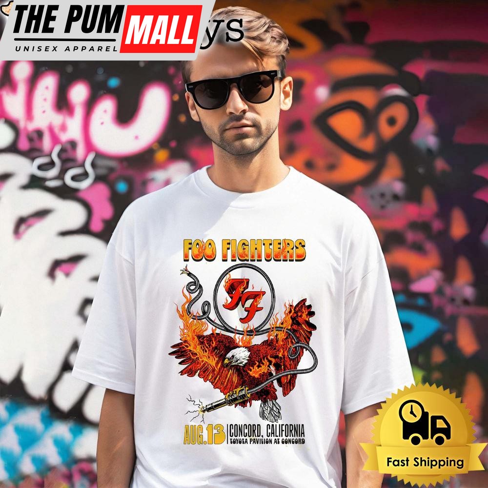 Foo Fighters Tour On August 13 2024 Toyota Pavilion At Concord In Concord CA Unisex T-Shirt