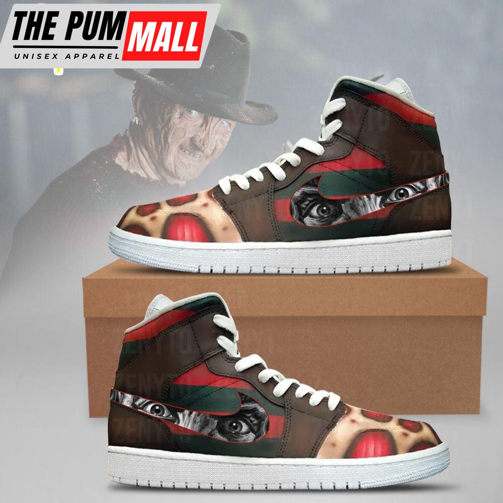 Freddy Krueger Eyes Air Jd 1 Sneakers