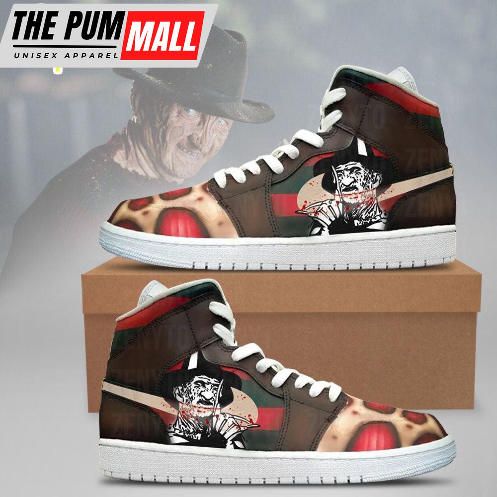 Freddy Krueger Style Air Jd 1 Sneakers