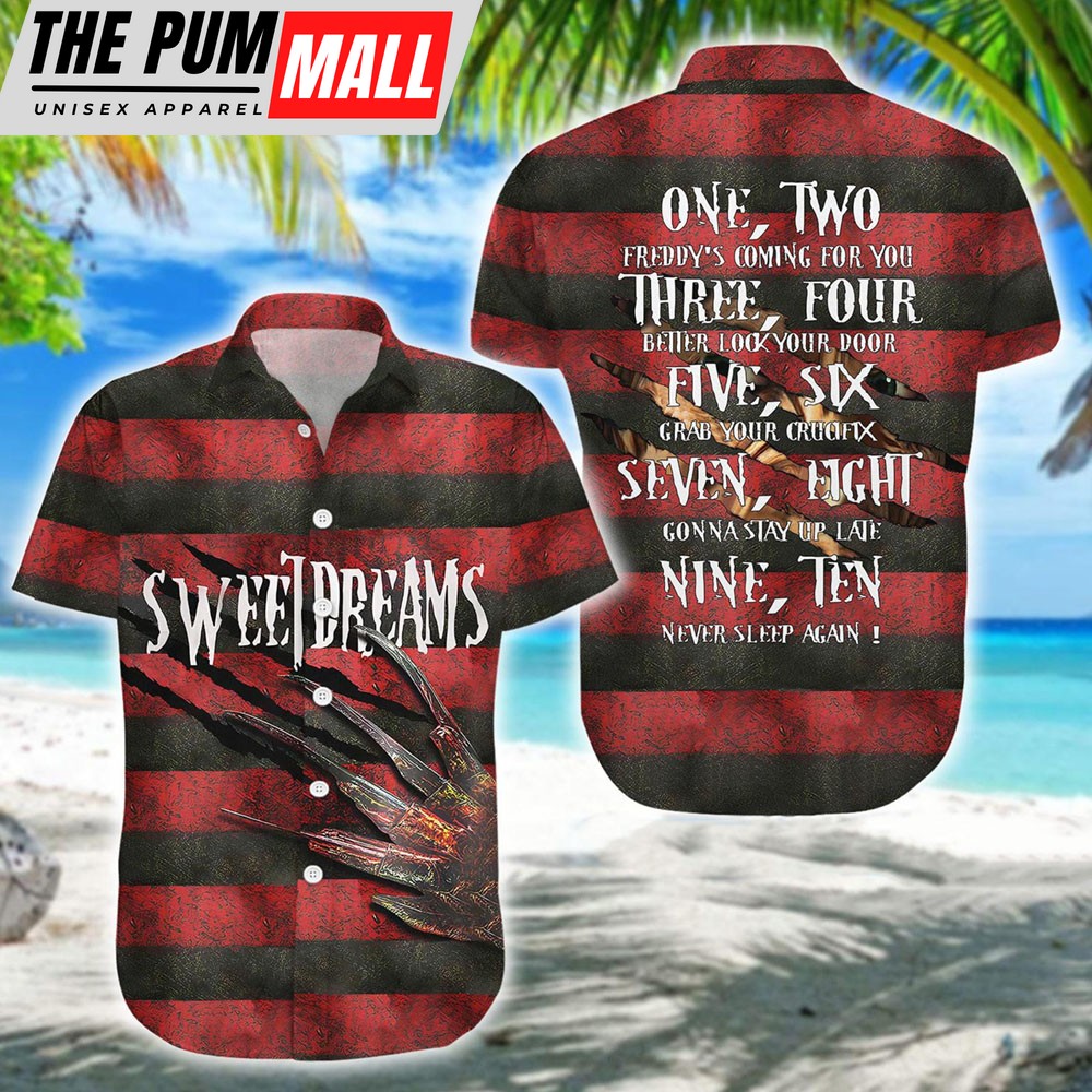 Freddy Krueger Sweet Dream Horror Hawaiian Shirt