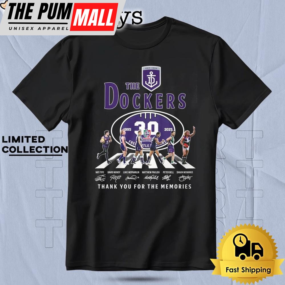 Fremantle Dockers Football Club Thank You For The Memories T Shirt