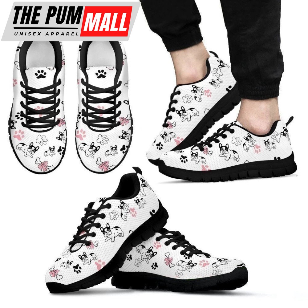 French Bulldog Sneakers Walking Running Lightweight Casual Shoes For Men And Women