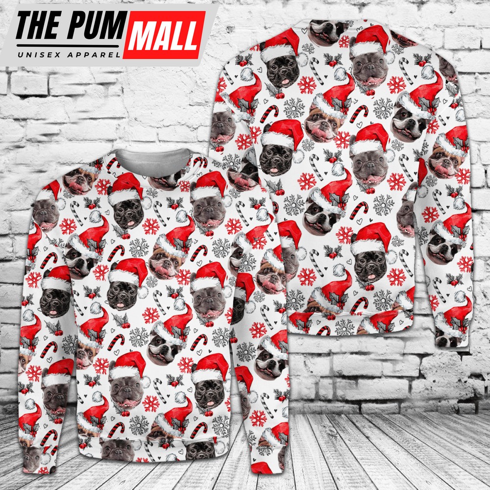 French Bulldog Ugly Christmas Sweater For Christmas Day