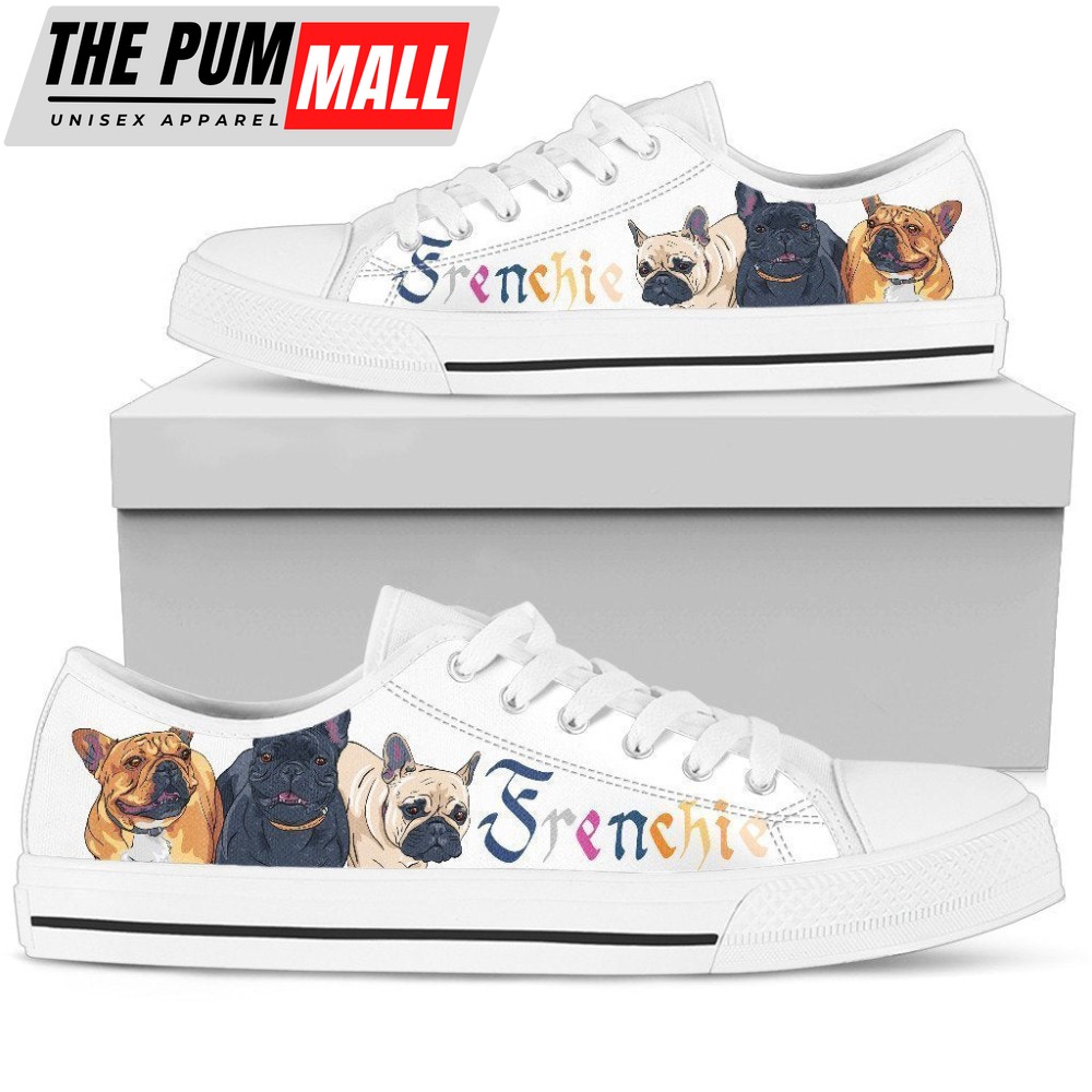 French Bulldog Women’s Low Top Shoe