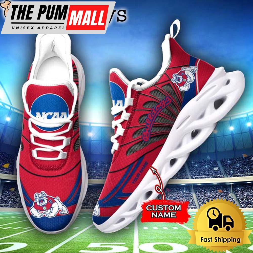 Fresno State Bulldogs NCAA Custom Max Soul Shoes Sneakers