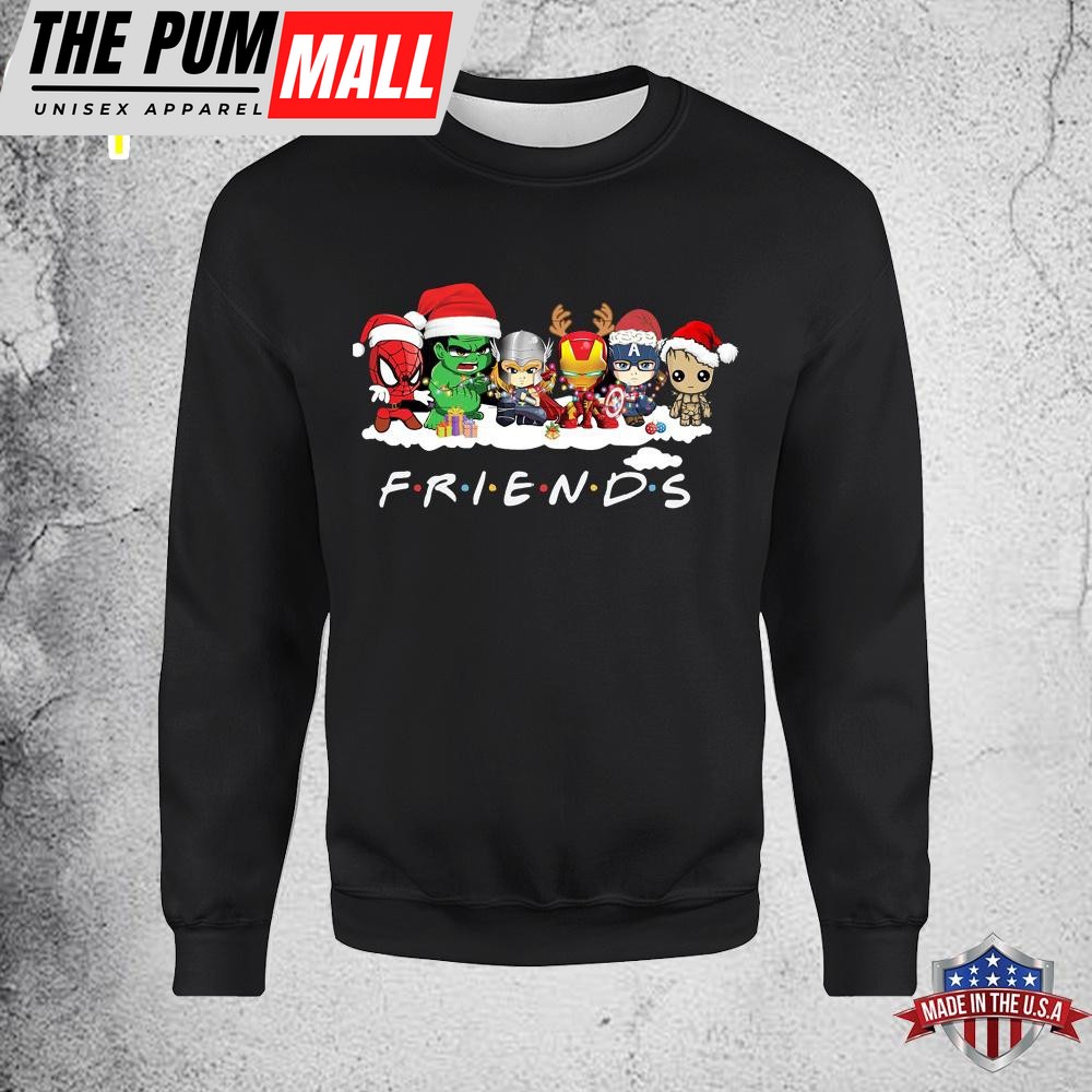 Friends Avengers Superhero Christmas Unisex Sweatshirt