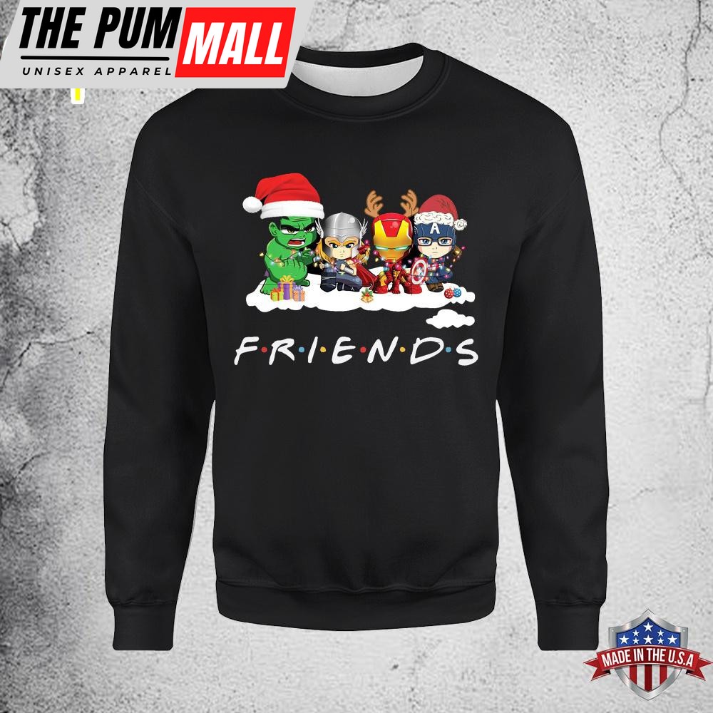 Friends Avengers Superhero Merry Christmas Unisex Sweatshirt