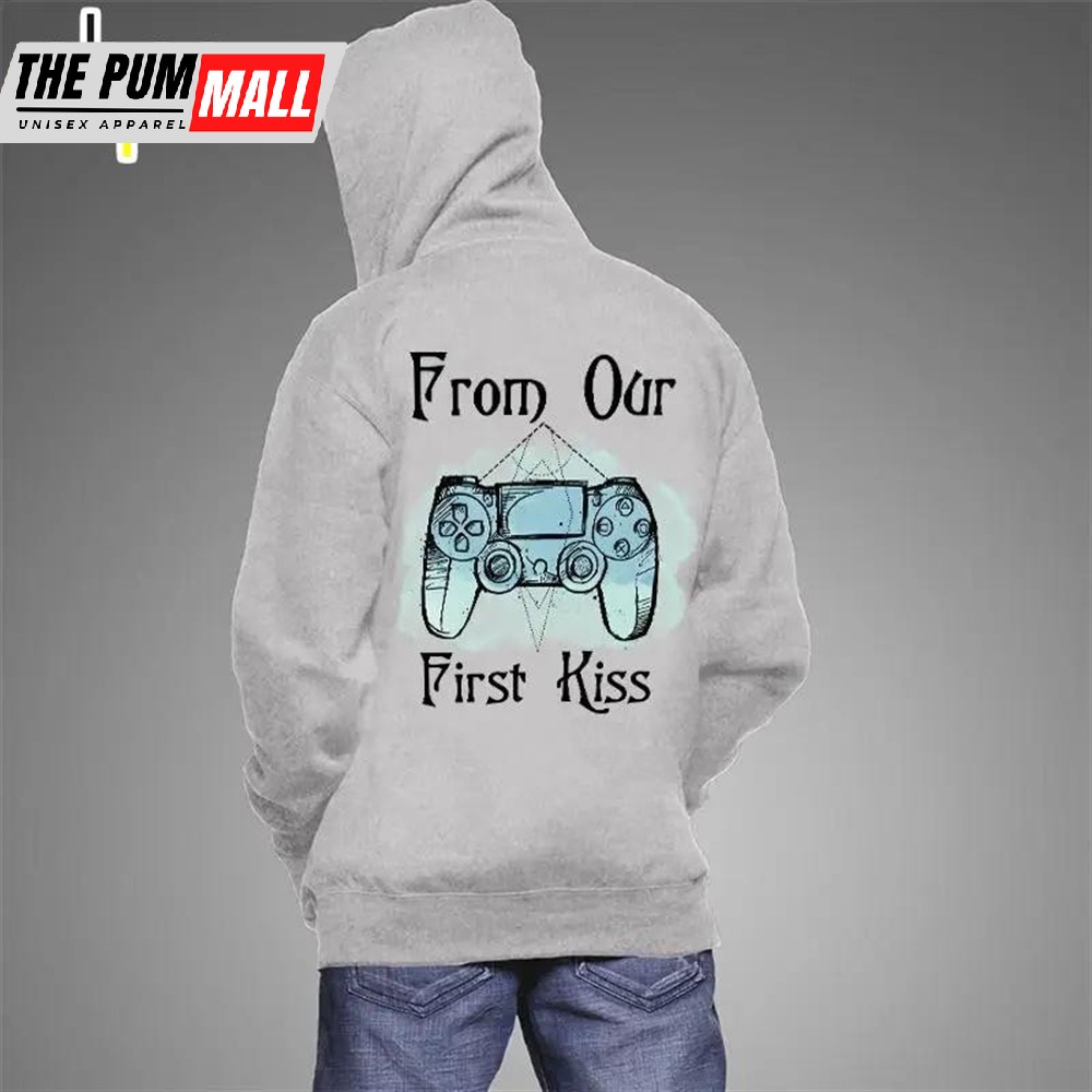 From Our First Kiss Till Our Last Breath Hoodie, Couple Hoodie, Couple Gamer Hoodie, Couple Valentine Hoodie, Unisex Sweater, Sweatshirt