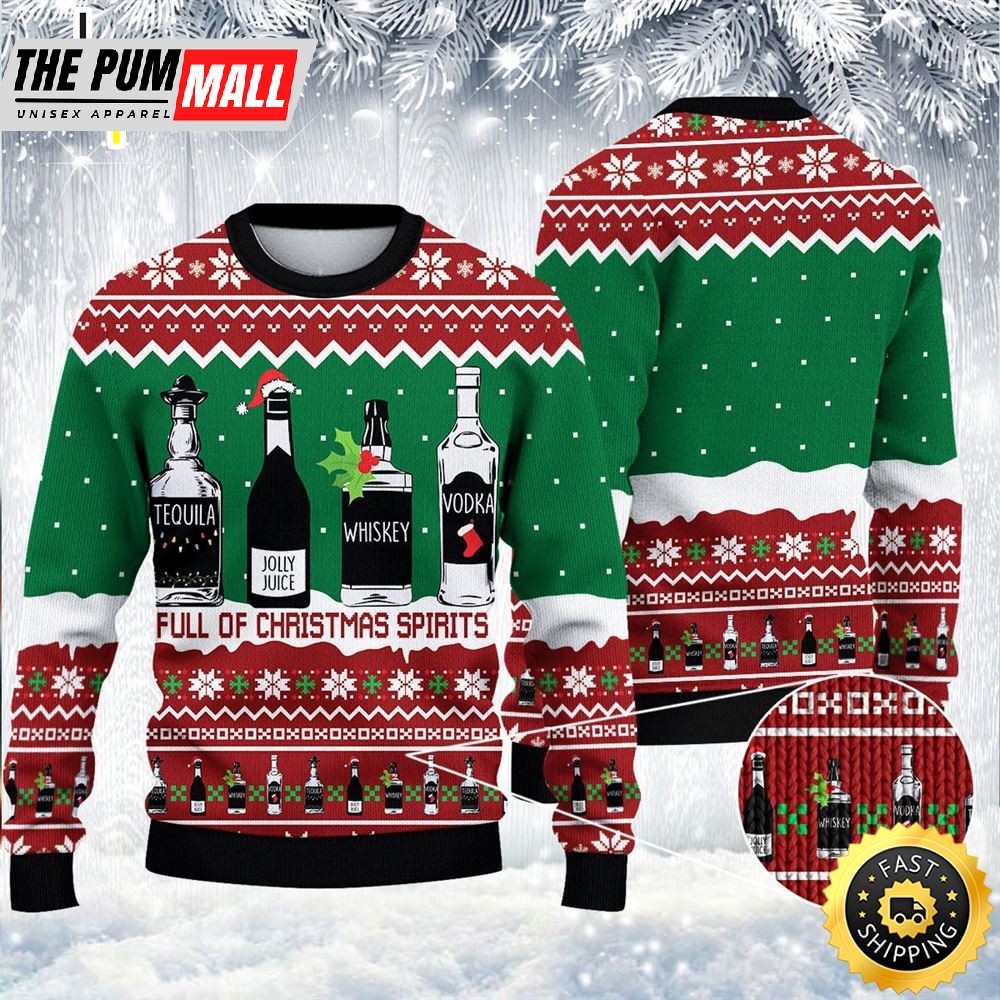 Full Of Christmas Spirit Ugly Sweater