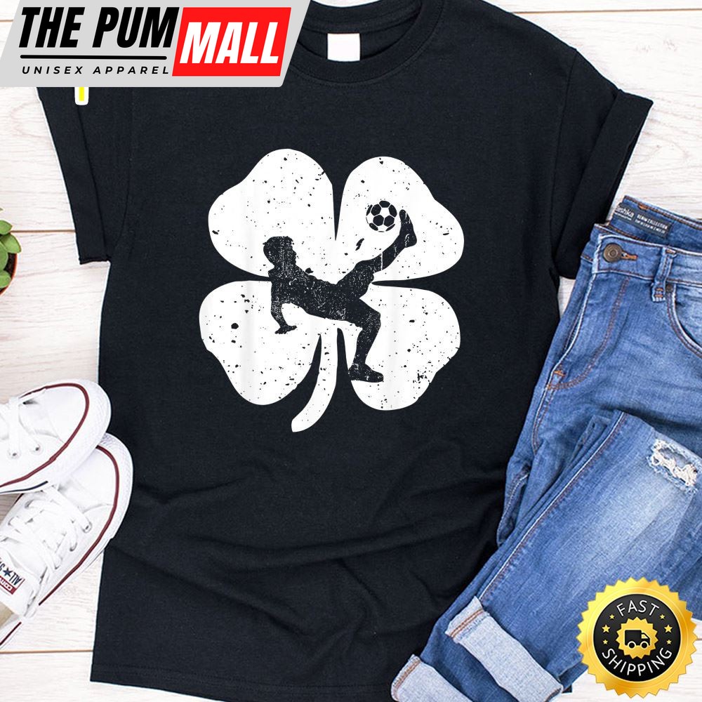 Fun Irish Soccer Shamrocks Costume St Patricks Day T-Shirt