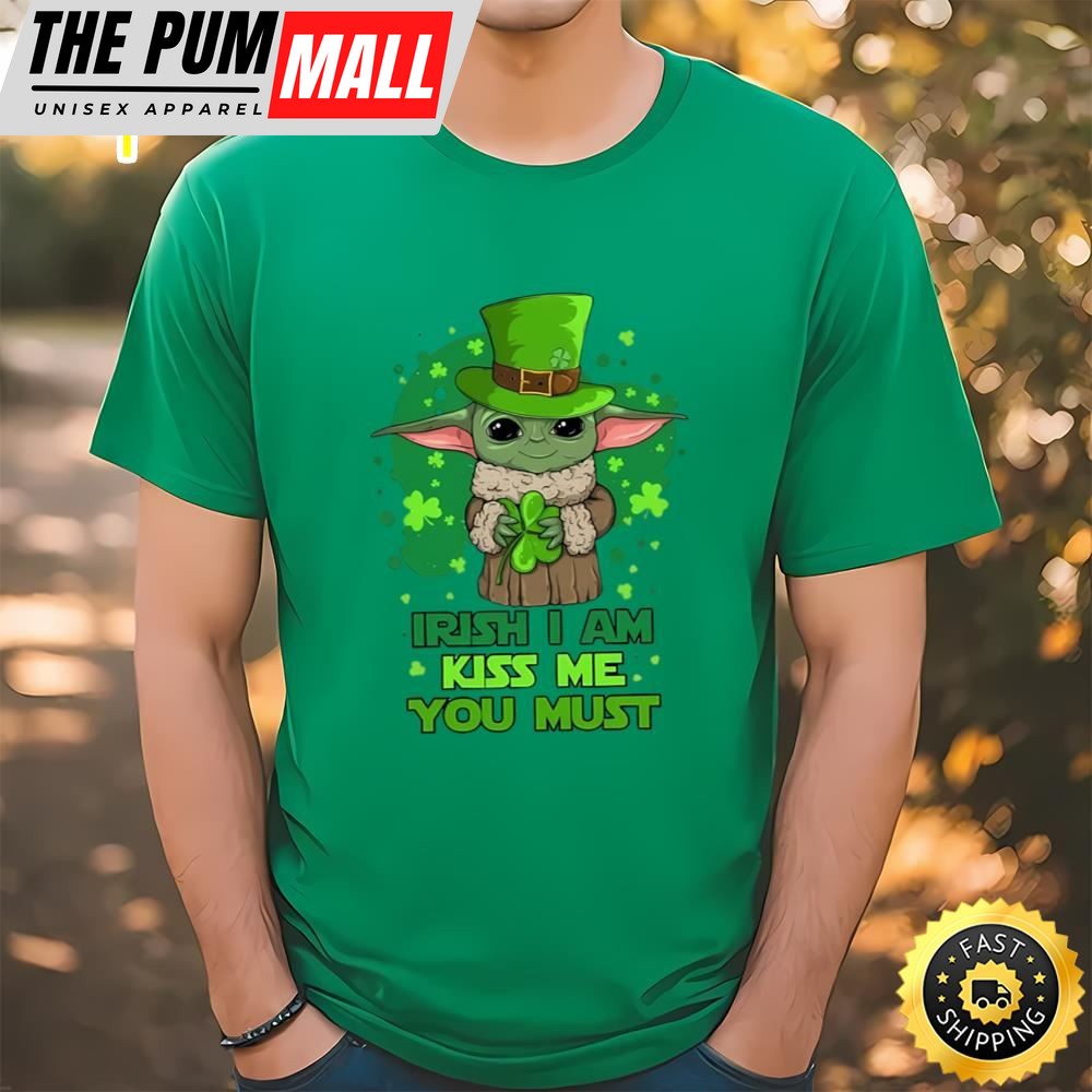 Funny Baby Yoda Disney St Patricks Day Shirt