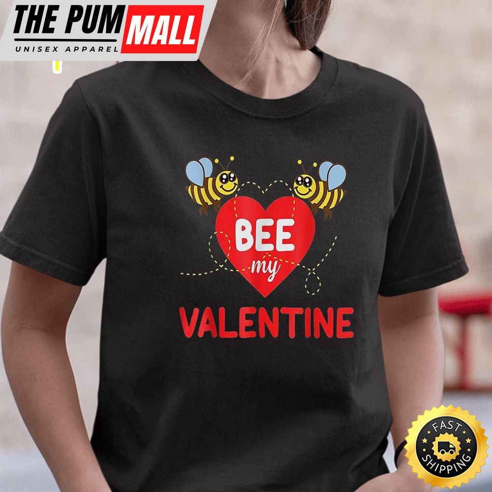 Funny Bee My Valentine Valentines Day Beekeeper T-Shirt