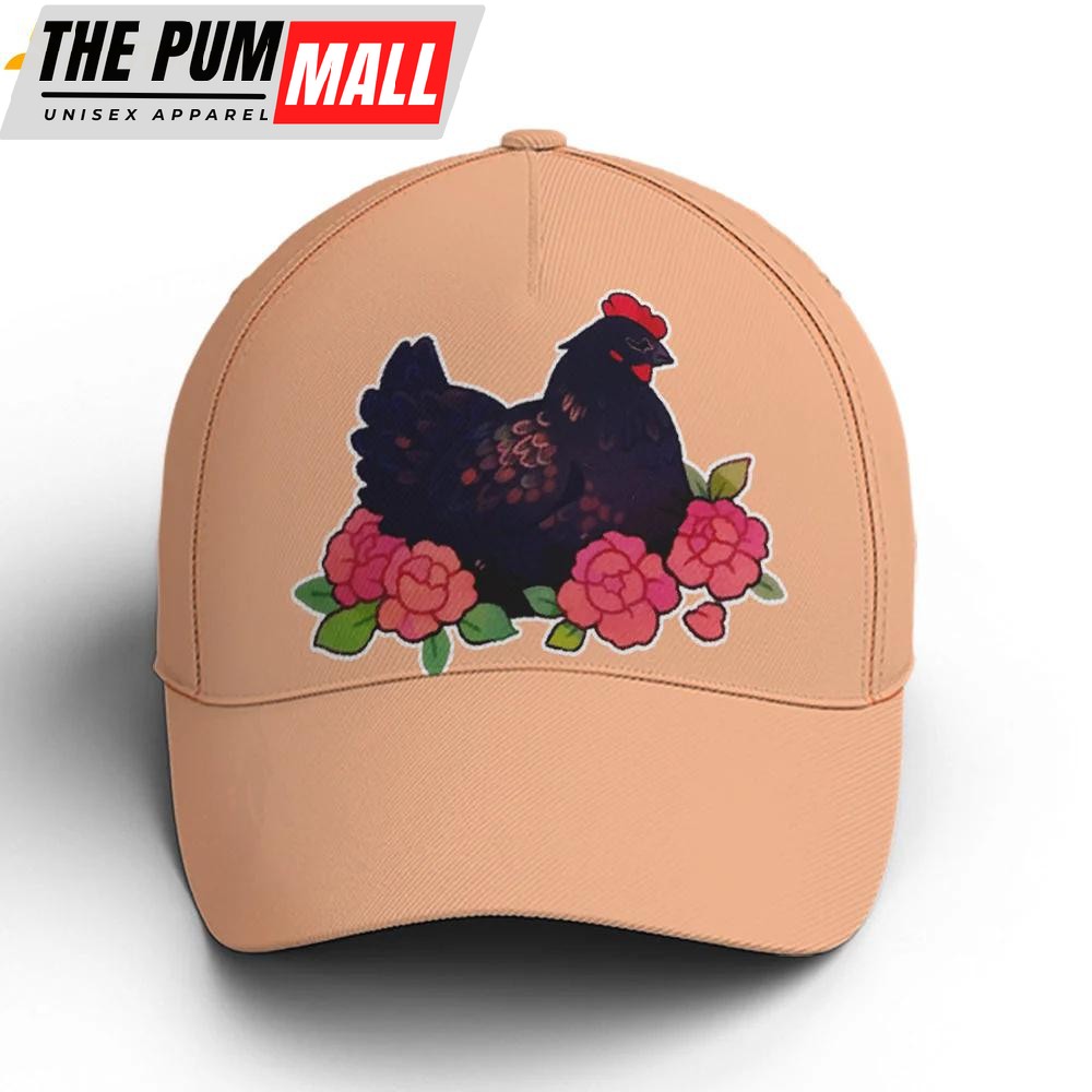 Funny Chicken Countryside Orange Classic Baseball Cap
