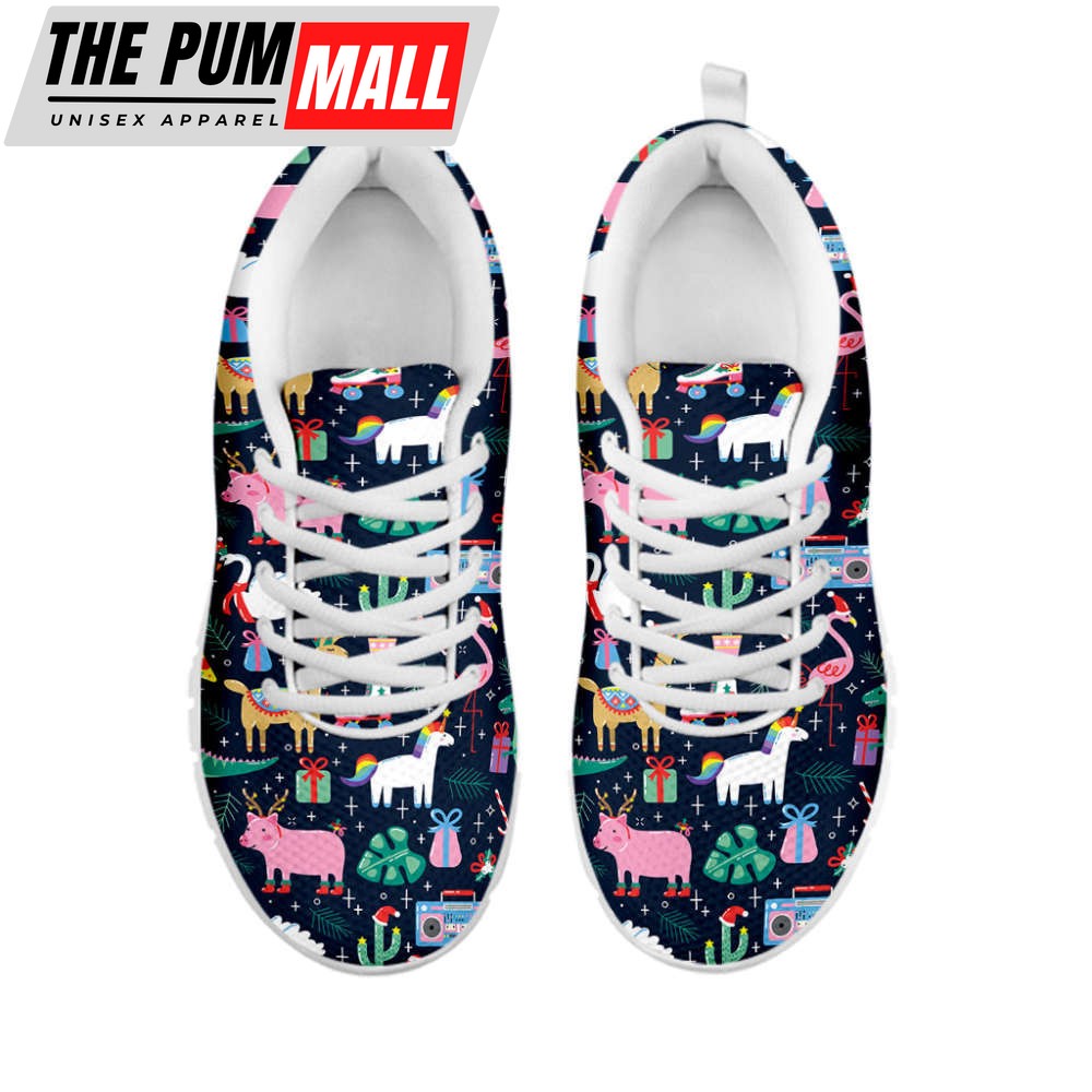 funny-christmas-animals-pattern-print-white-running-shoes-gift-for-men-and-wome-q03tzwjj Funny Christmas Animals Pattern Print White Running Shoes, Gift For Men And Women