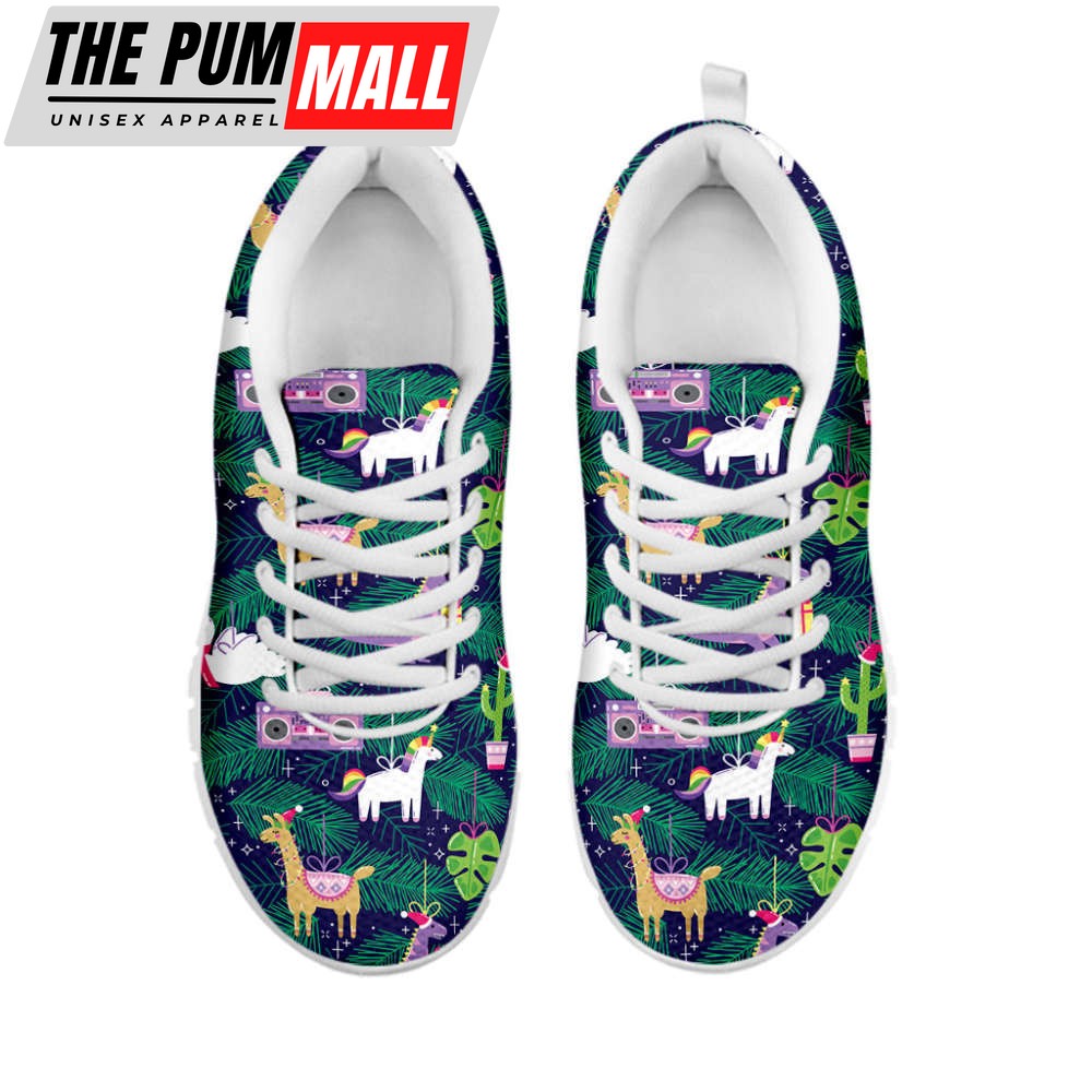 funny-christmas-decoration-pattern-print-white-running-shoes-gift-for-men-and-w-qrnu4gcq Funny Christmas Decoration Pattern Print White Running Shoes, Gift For Men And Women