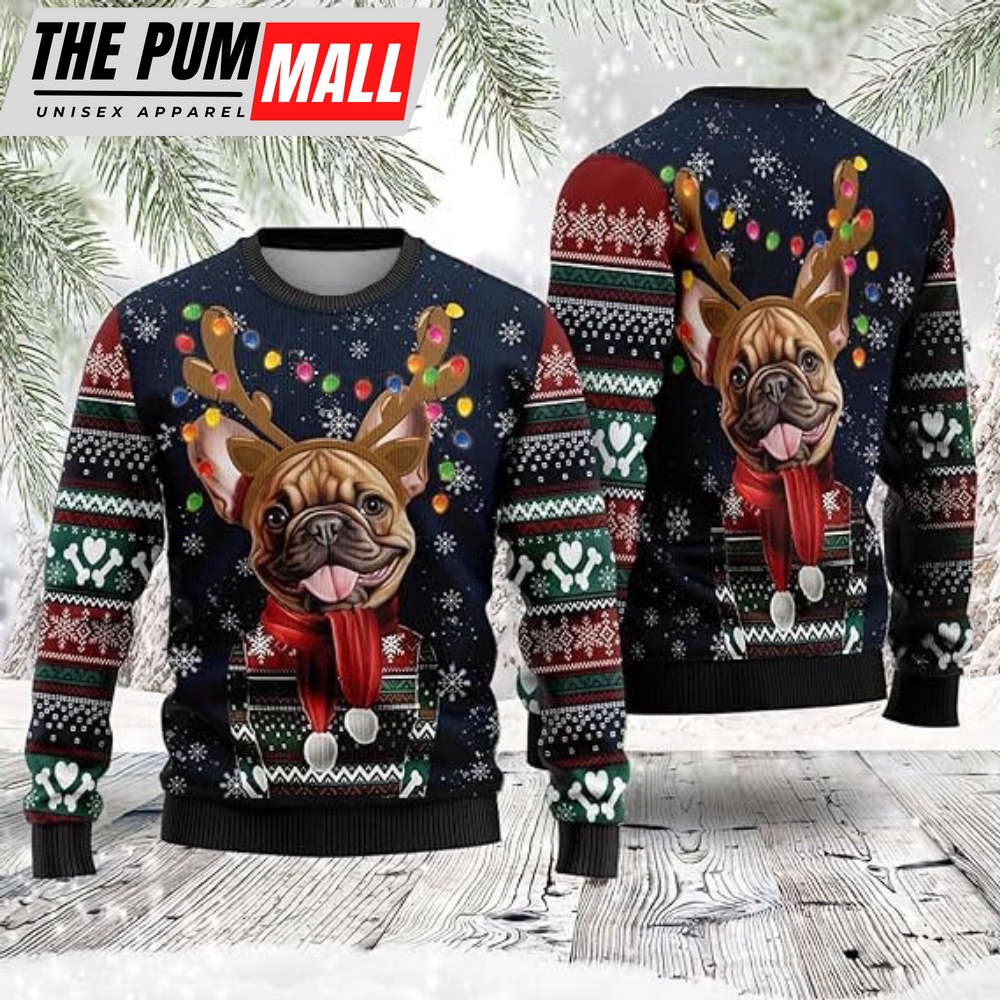 funny-dog-christmas-sweaters-bulldog-ugly-christmas-sweater-for-family-tlpz5a99 Funny Dog Christmas Sweaters, Bulldog Ugly Christmas Sweater For Family