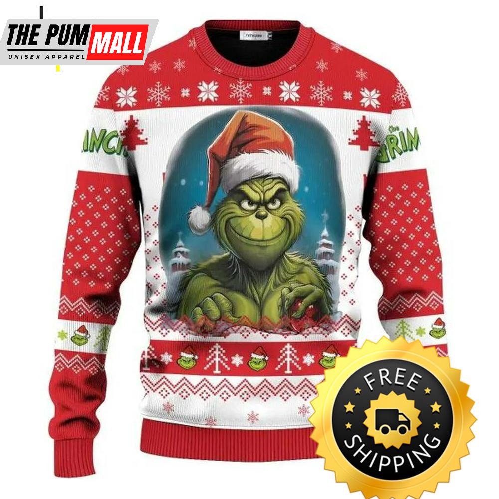 Funny Grinch Ugly Christmas Sweater, Christmas Grinch Sweater, Grinch Holiday Sweater