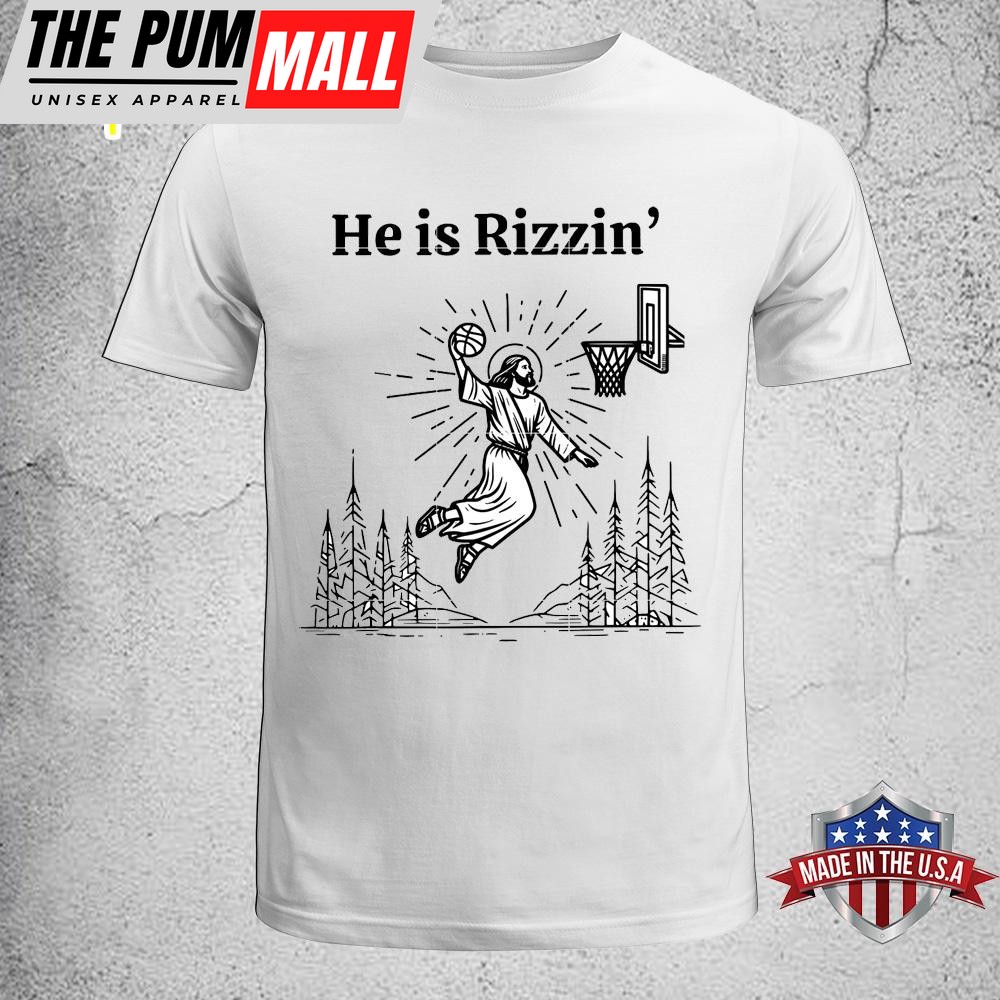 Funny Jesus Basketball RetoY2K Christian Faith Religious Easter Day Unisex T-Shirt