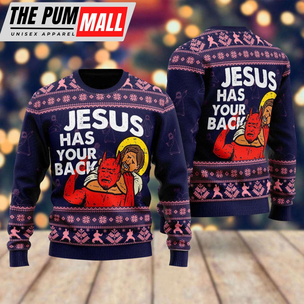 funny-jesus-has-your-back-ugly-christmas-sweater-for-christmas-day-jy4kx3lt Funny Jesus Has Your Back Ugly Christmas Sweater For Christmas Day