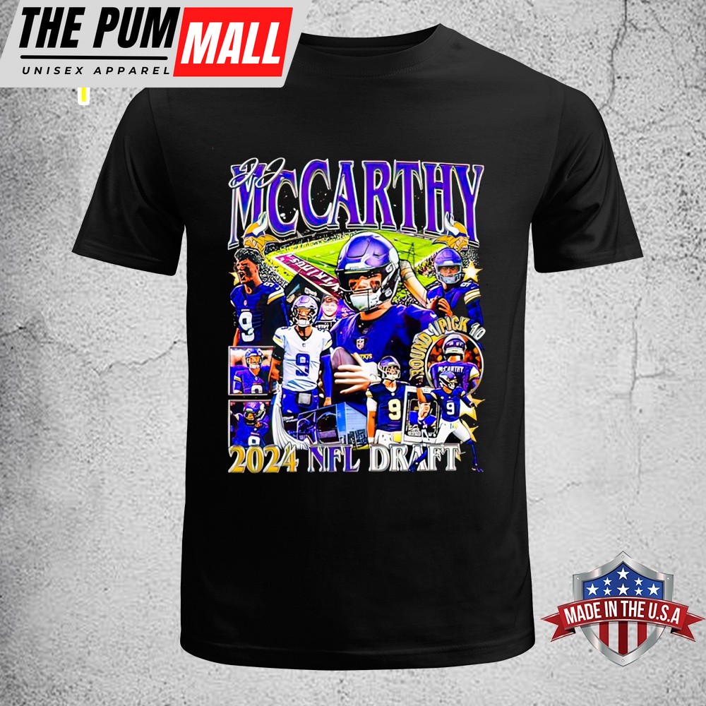 Funny j.J. McCarthy Minnesota Vikings 2025 NFL Draft Unisex T-Shirt