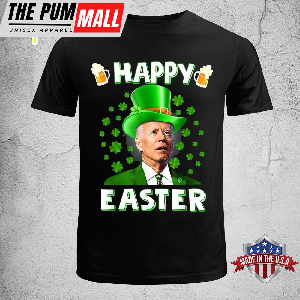 Funny Joe Biden Easter Confused St Patricks Day Easter Shirt