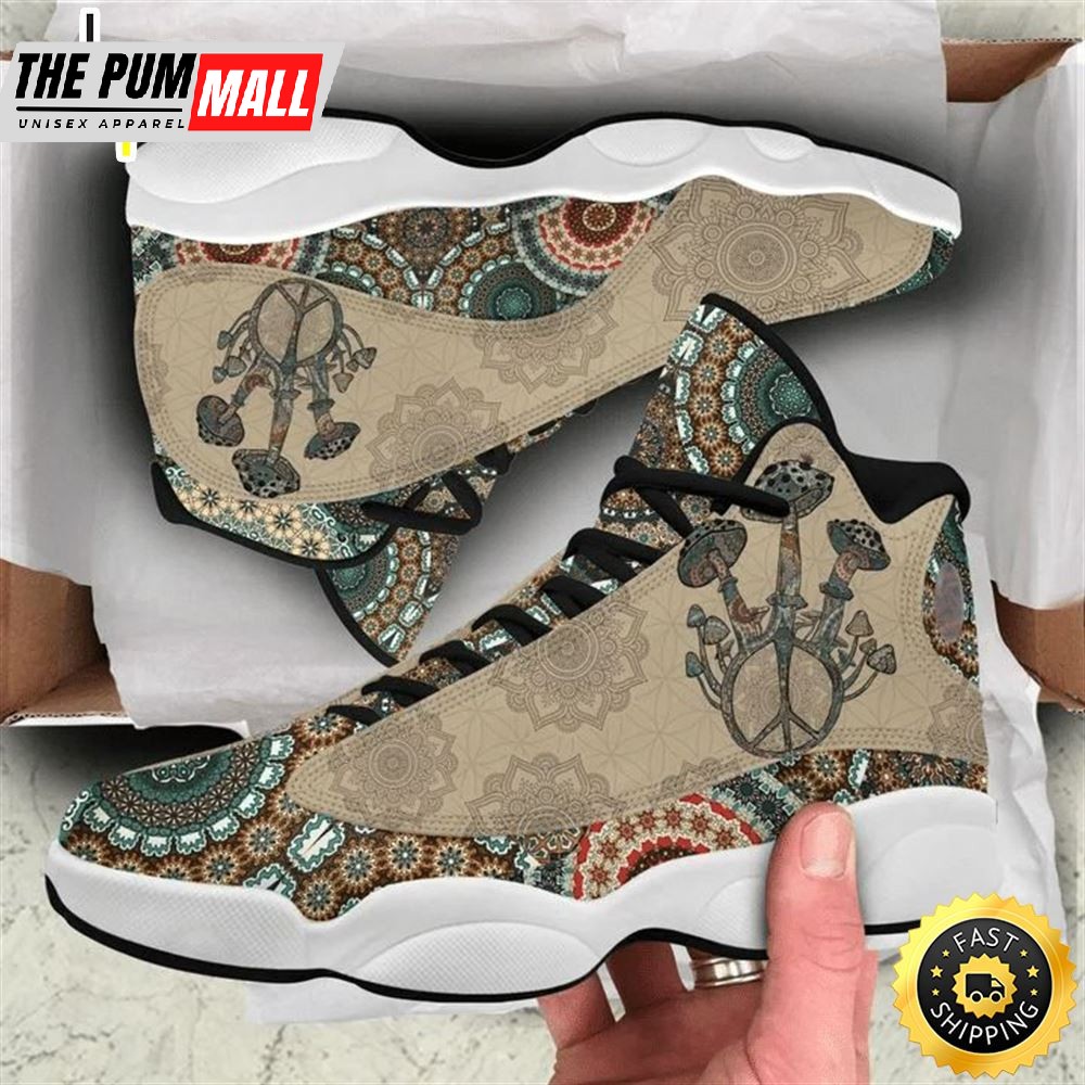 Funny Mandala Mushroom Air Jd 13 Sneakers Air Jd 13 Sneaker