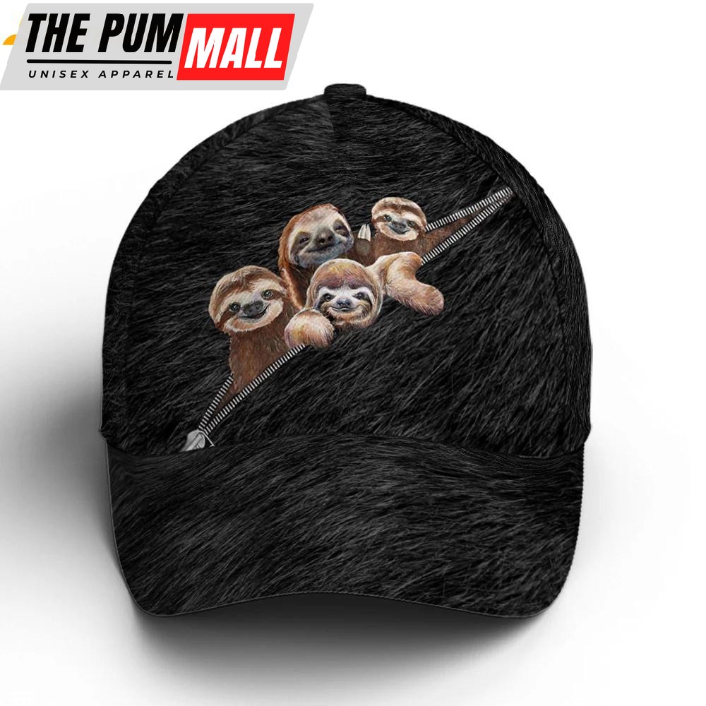 Funny Sloths Black Hair Style Classic Baseball Cap