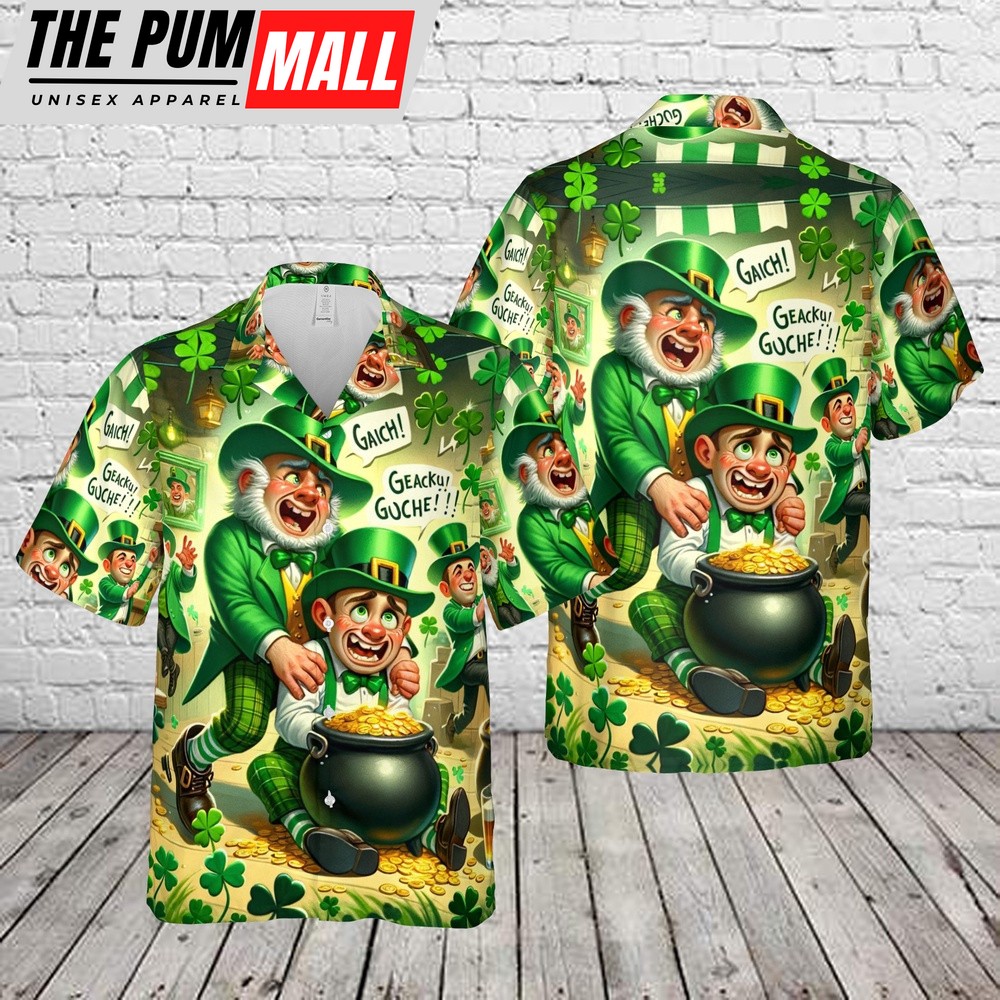 Funny St Patrick’s Day Hawaiian Shirt, Shamrock Hawaiian Shirt