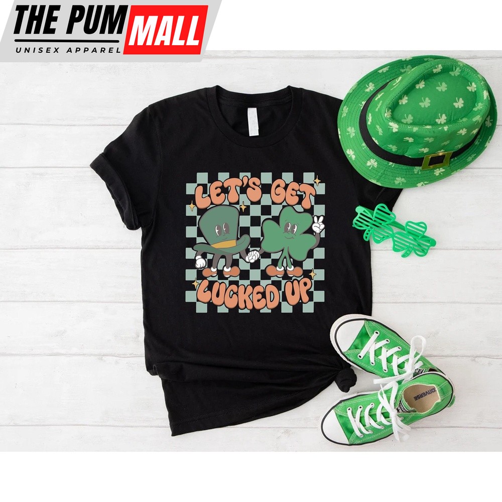 Funny St. Patrick’s Shirt,Lucky Shamrock Tshirt,Retro St. Patrick’s Day Shamrock Shirt,St. Patrick’s Day Gift for Her