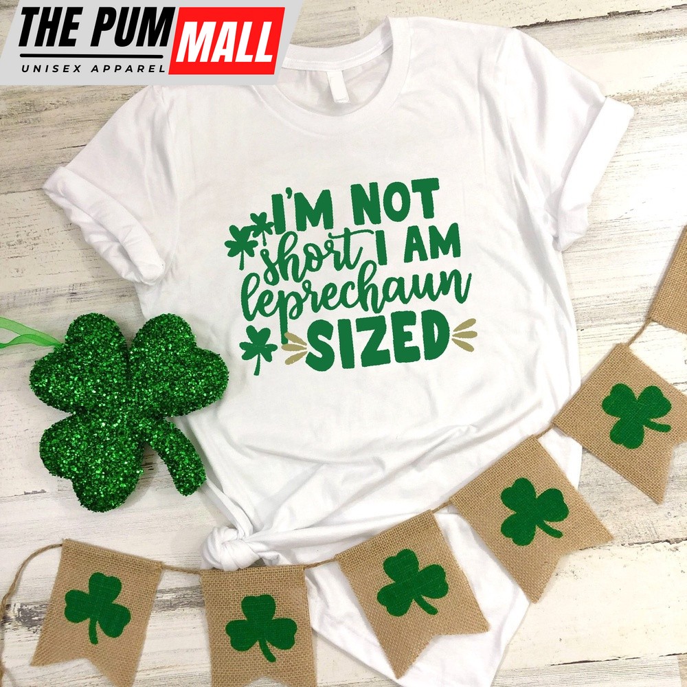 Funny St.Patricks Day T-shirt, St Patrick’s Day Gift For Girls and Boys, I’m Not Short I’m Leprechaun Size Tee