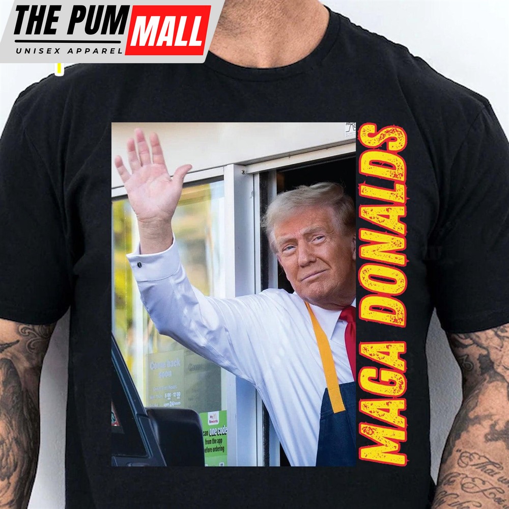 Funny Trump McDonald Shirt Trump 2024 Shirt Republican Shirt Trump Supporters Shirt Dark