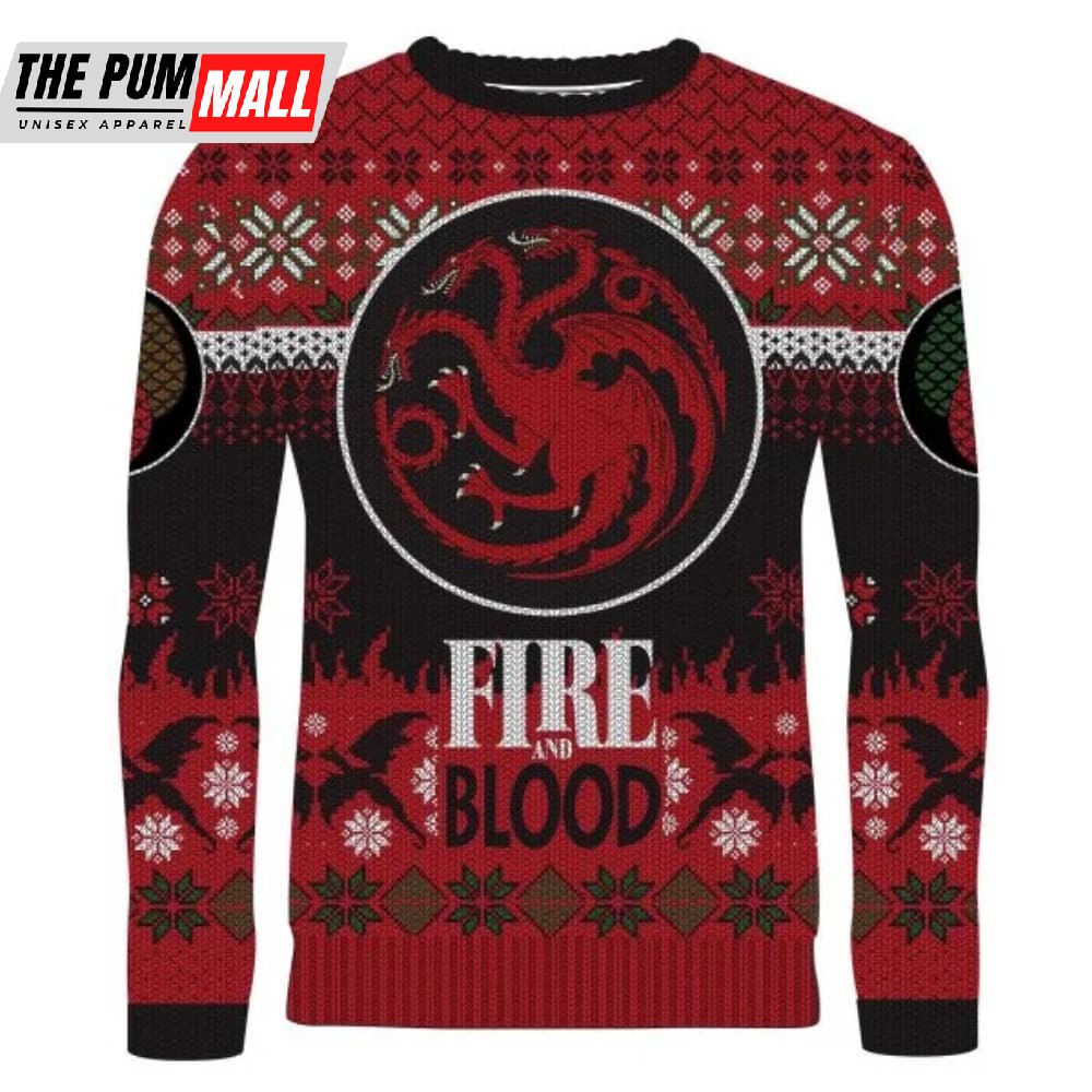 Game Of Thrones Fire & Blood Targaryen Christmas Sweater