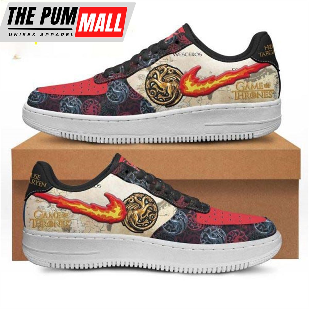 Game Of Thrones House Targaryen Air Force 1 Sneakers