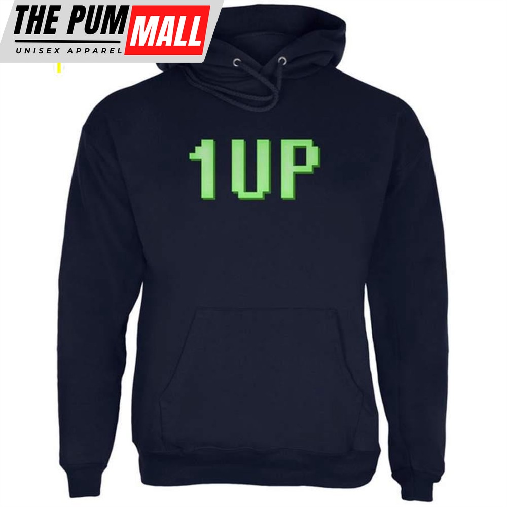 Gamer Geek Birthday 1 Up Extra Life Mens Hoodie