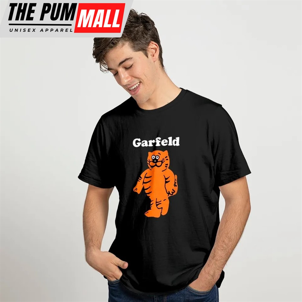 Garfeld Bootleg Garfield And Heathcliff Cat T-Shirt