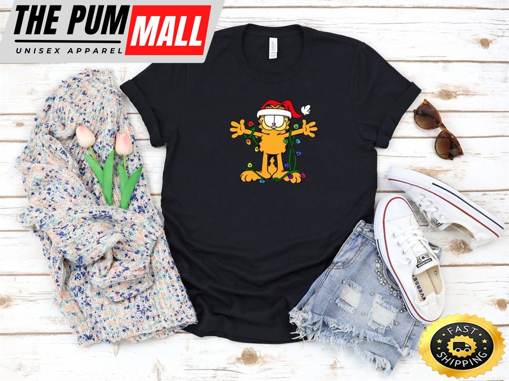 Garfield Cartoon Characters Cat Movie 34 Short Sleeve Woman T Shirt