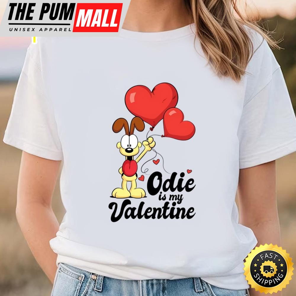 Garfield Odie Is My Valentine T-shirt