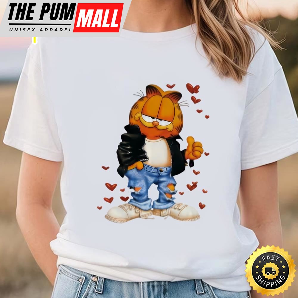 Garfield Valentine T-shirt Cute Gift For Lover