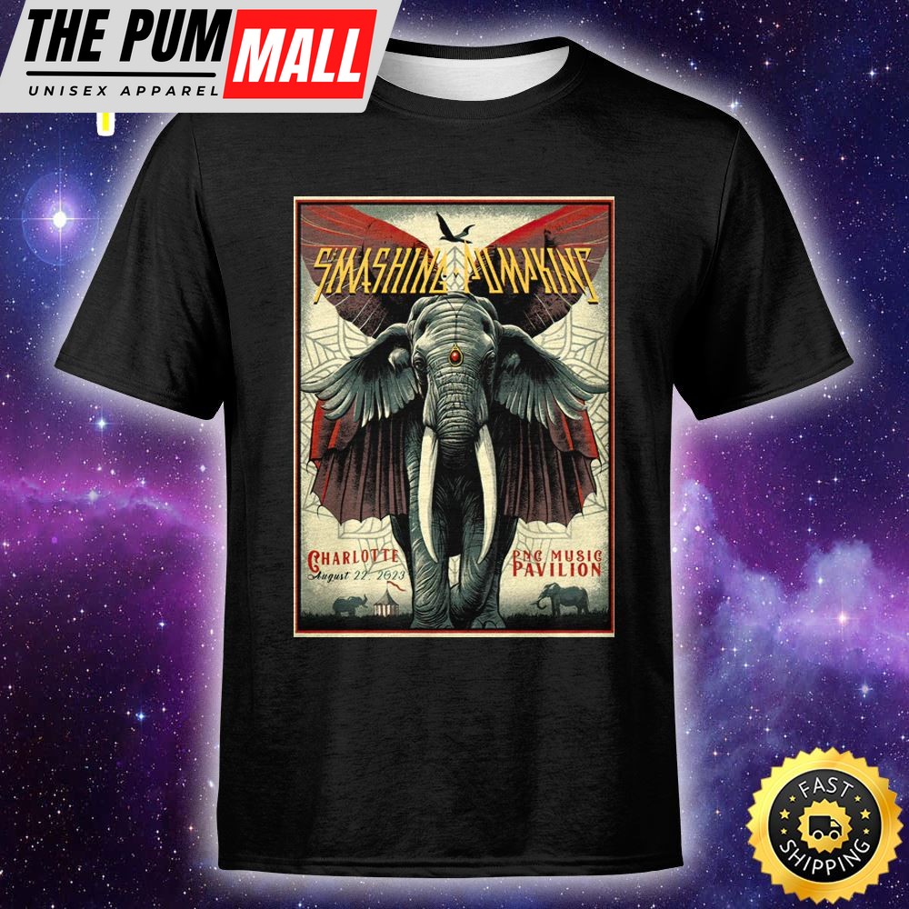 Gas The Sm Ashing Pumpkins August 22 2025 Charlotte Unisex T-shirt