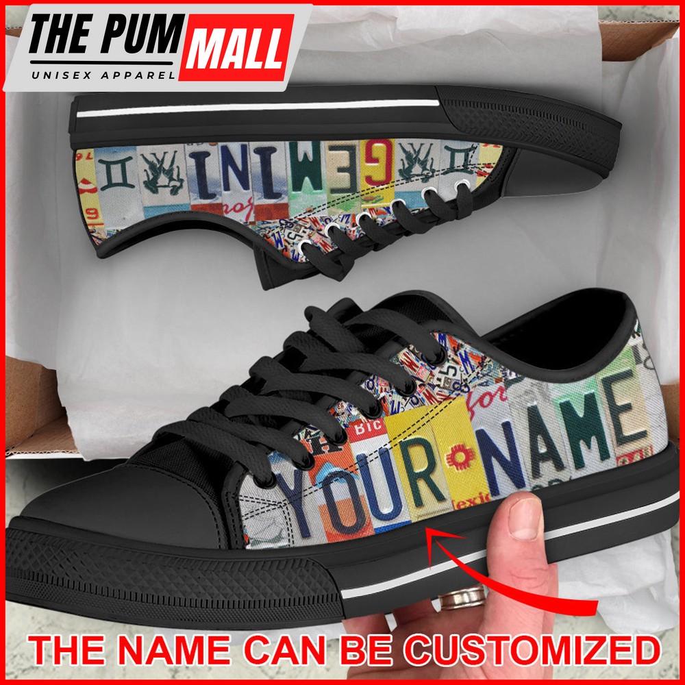 gemini-license-plates-custom-name-low-top-shoes-gemini-zodiac-sign-horoscope-s-6wv7kkfe Gemini License Plates Custom Name Low Top Shoes – Gemini Zodiac Sign Horoscope Shoes – Lowtop Shoes Gift For Adults