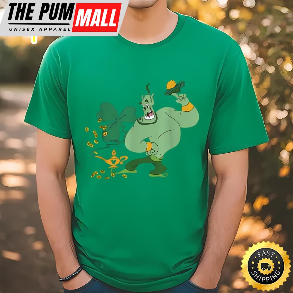Genie Aladdin With Shamrock Shirt, Disney St Patricks Day T-shirt