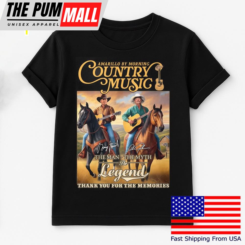 George Strait Amarillo By Morning T Shirt